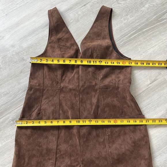 We The Free Nico Chocolate Brown Faux Suede Jumpsuit - Picture 5 of 14